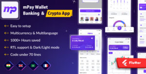 Read more about the article Mpay – Banking & E-Money Wallet | FinPay | Finance | Money Transfer | Wallet | Flutter Ui Kit