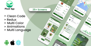 Read more about the article PlantApp – Buy Plants Online | Indoor Plants | Nursery E-comm React Native iOS/Android App Template