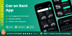 Read more about the article 2 App Template | Car Rental Booking App | Self Driving Car App | Car Rent App | Car on Rent App