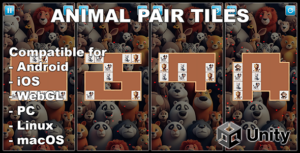 Read more about the article Animal Pair Tiles – Unity Puzzle Game For Kids