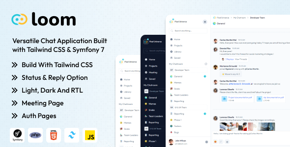 You are currently viewing Loom Symfony – The Ultimate Chat UI Kit Template