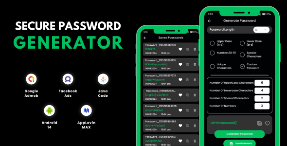 You are currently viewing Secure Password Generator with AdMob Ads Android