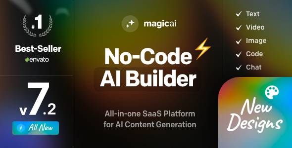 You are currently viewing MagicAI – OpenAI Content, Text, Image, Video, Chat, Voice, and Code Generator as SaaS